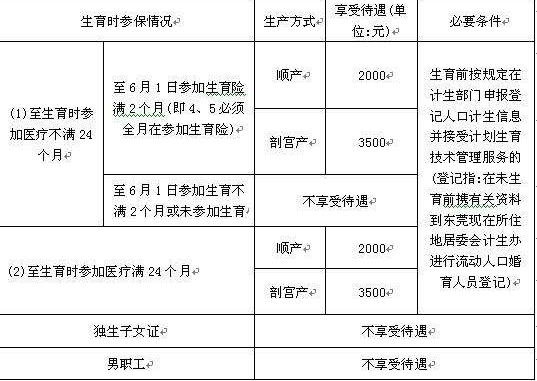 聊城生育险最新规定（聊城生育险报销比例）