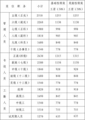 卫生单位最新绩效工资（卫生单位最新绩效工资标准表）