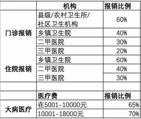 新农合报销比例最新（新农合的报销比例2020）