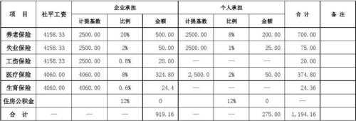 最新一金代缴（一金缴纳的比例）