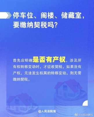 2019契税车位最新规定（2019契税车位最新规定是多少）