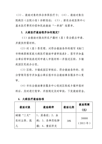 最新大病救助政策（国家最新大病救助政策）