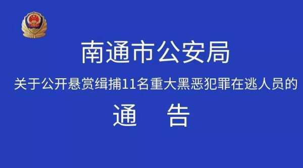 海安悬赏公告最新（海安最近打击的黑恶势力）