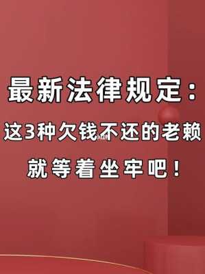 欠钱不还的最新立法（欠钱不还的法律条文）