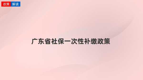 广东省社保最新政策（广东省社保最新规定）