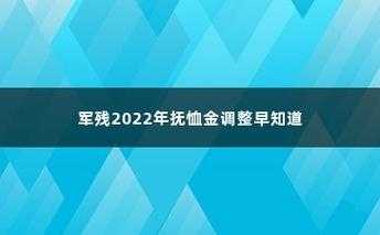 最新军残政策（军残2022政策）