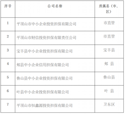 平顶山担保公司最新情（平顶山担保公司最新情况信息）