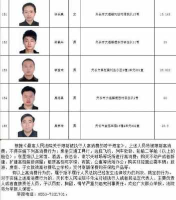 滁州最新老赖名单（滁州最新老赖名单公布）