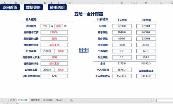 最新社保在线计算（最新社保计算器）