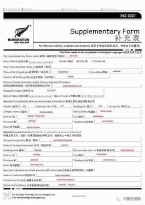 新西兰签证表格最新（新西兰签证样板图）