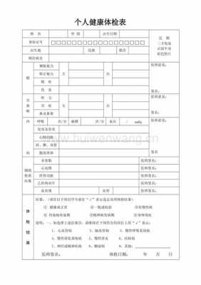 最新体检文件（最新体检表）