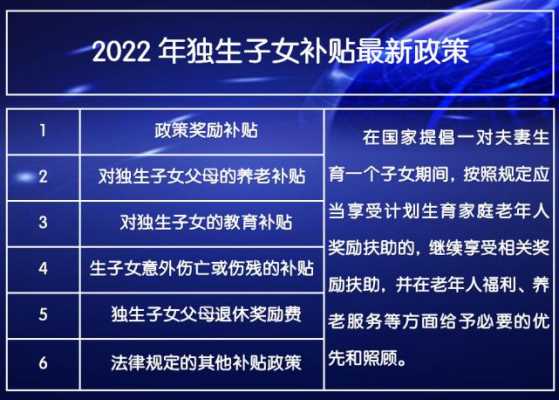 独生子女补贴最新政策（独生子女补贴最新政策2021内蒙古）