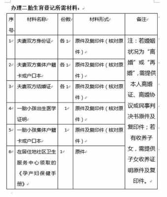 最新二胎登记（二胎登记需要什么资料）