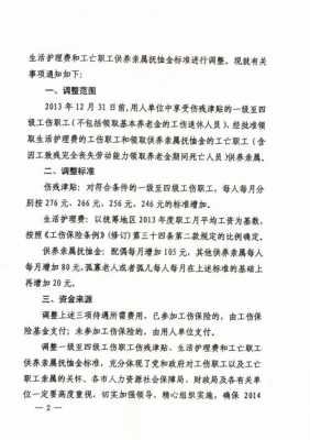 关于工伤护理费最新调整的信息