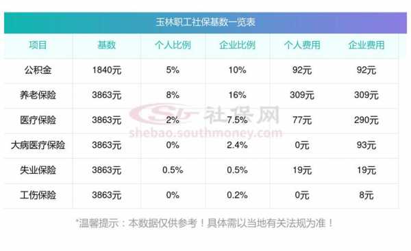 玉林最新社保政策（广西省玉林市社保多少钱一个月）