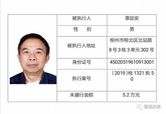 柳州最新老赖名单公布（柳州最新老赖名单公布公告）