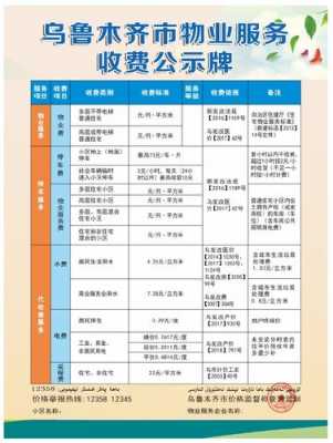 新疆最新物业收费标准（新疆物业收费标准定价一览表）