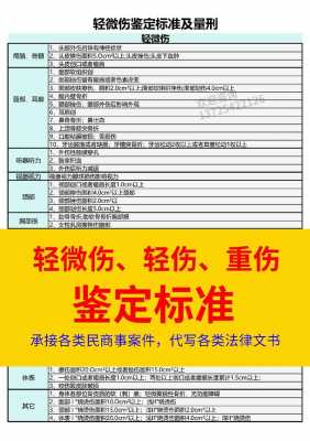 轻伤的最新鉴定标准（轻伤的最新鉴定标准是多少）