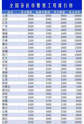 最新调整警察警衔工资（最新调整警察警衔工资文件）