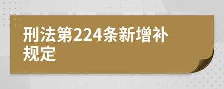 最新二十四条（新224条）